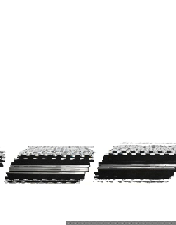 Dolce & Gabbana Crystal Embellished Velvet Clutch Black