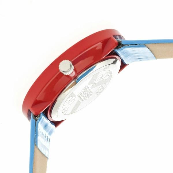 Crayo Prestige Unisex Watch - Cerulean/Red - CRACR3102