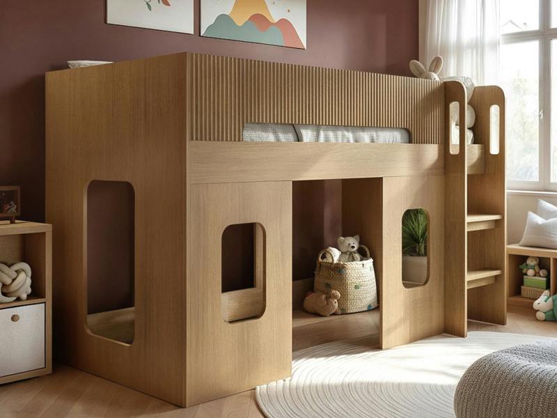 Flair Lino Playhouse Mid Sleeper Bed
