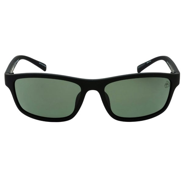Timberland Tb9237 02R Matte Black / Green Polarized Sunglasses One Size