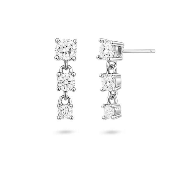 Gold Trip Short Crystal Gemstone Drop Earrings