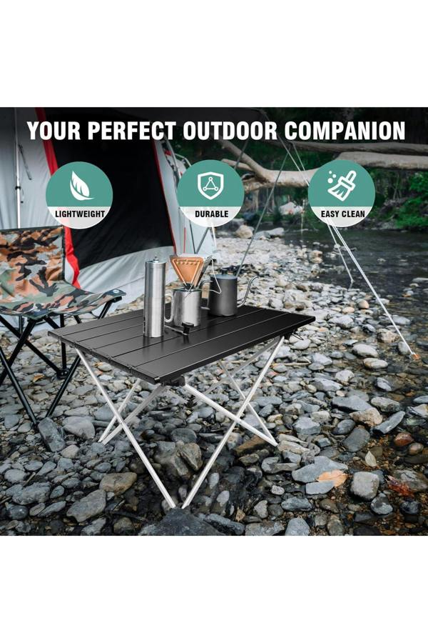 Dyzi 90x60x45cm Folding Picnic Table Weather-Resistant with Carry Bag