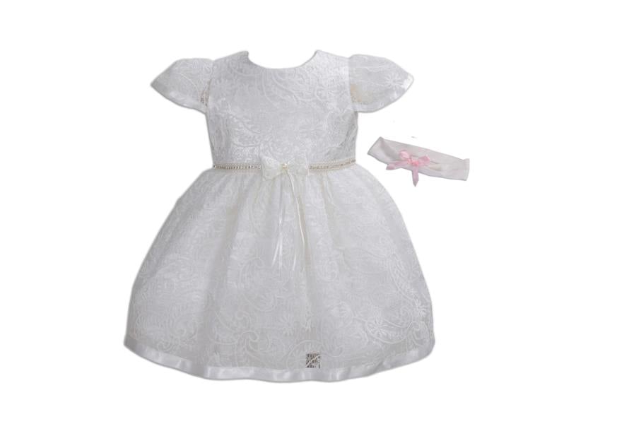 Cinda Lace Dress with Headband Set