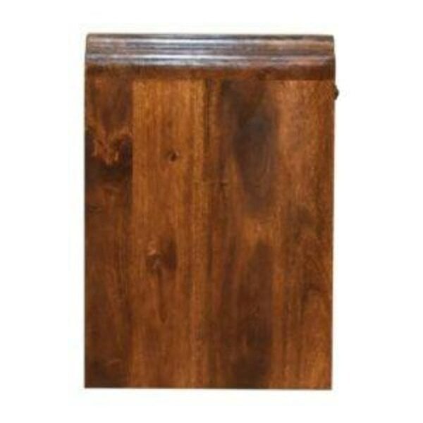 Wyld Haus Lanta Mango Wood Scalloped Bedside Table with Drawer