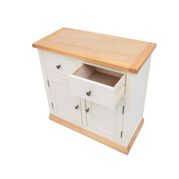 Cabinet Bits Trevi Off White 2 Drawer 2 Door Sideboard Brass Knob