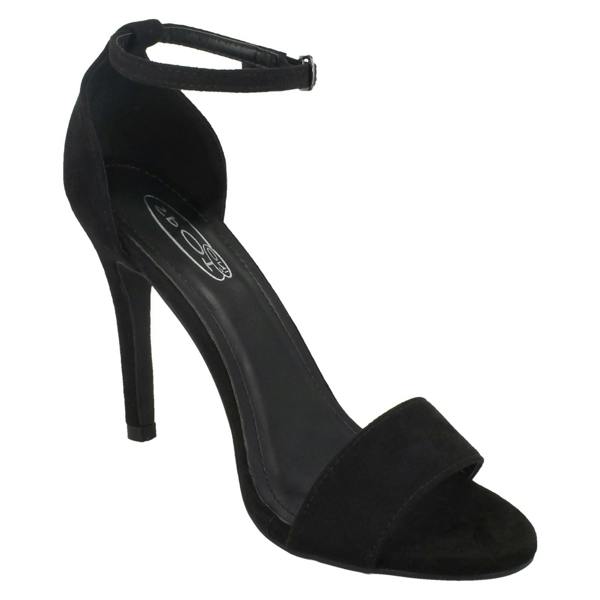 Spot On Ladies Spot On High Heel Mule Sandals