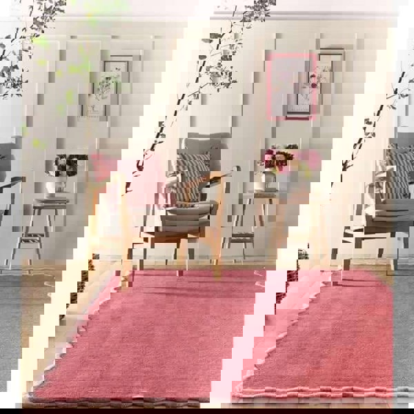 The Rugs Scalloped Elsie Bordered Design | Elegant Wool Rugs