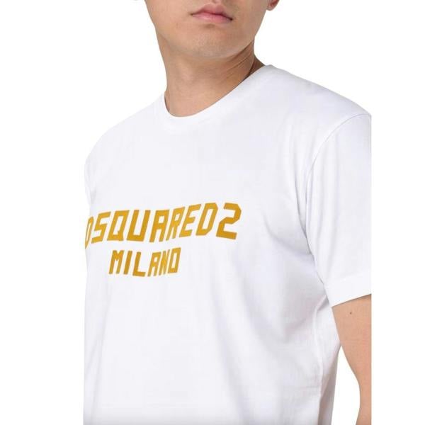 DSquared2 Mens Milano Cotton T-Shirt - White - 