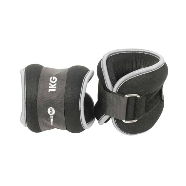 Fitness Mad Neoprene Ankle Wrist Weights 2 x 1kg