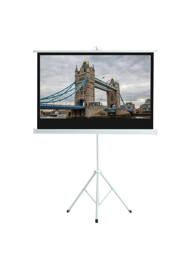 Living and Home 72 inch Manual Tripod Screen Projector Movie Screen