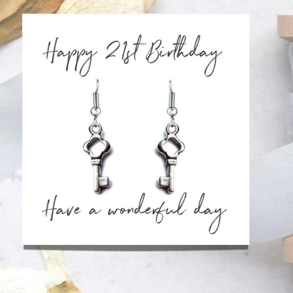 Aye Do Gifts Happy 21st Birthday Earrings Mini Gift Hamper