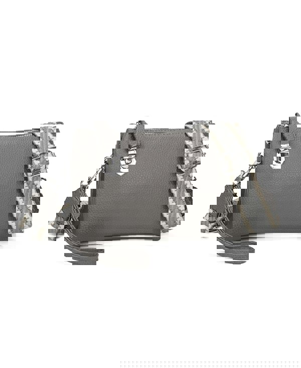 Kitise Wide Pattern Strap Crossbody Handbag Shoulder Purse