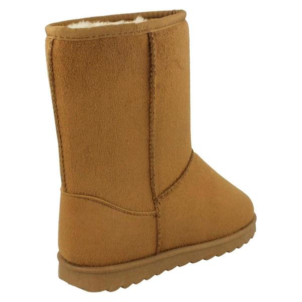 Spot On Girls Spot On Mid Leg Faux Fur Fleece Lined Boots