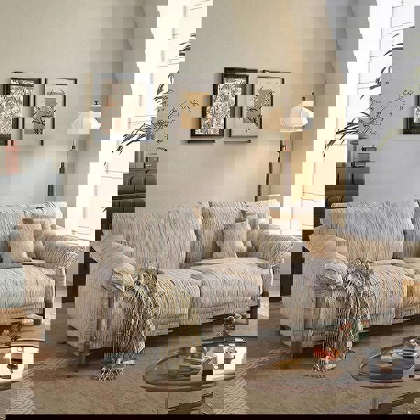 Eclat Two Seater Sofa, Linen or Chenille-Weilai Concept