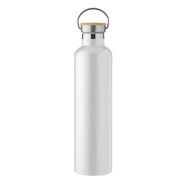 MidOcean Helsinki Large Double Wall 1L Flask - White - 
