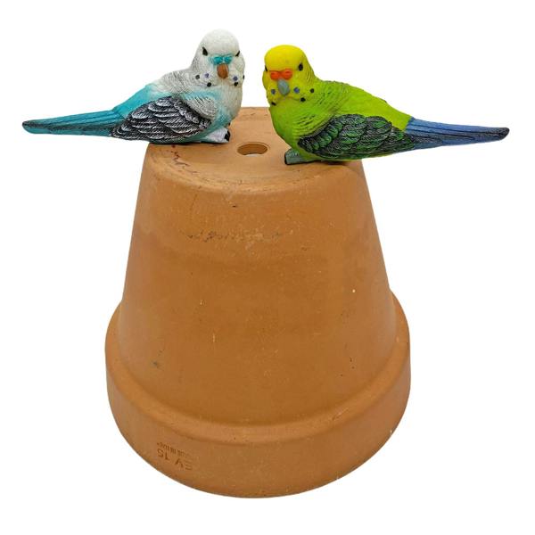 Farmwood 4 Pot Topping Tropical Birds Garden Ornaments