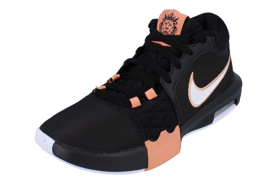 Nike Lebron Witness VIII Mens Basketball Trainers Hq2139  001 - Black White Apricot Agate 001 - Photo 0