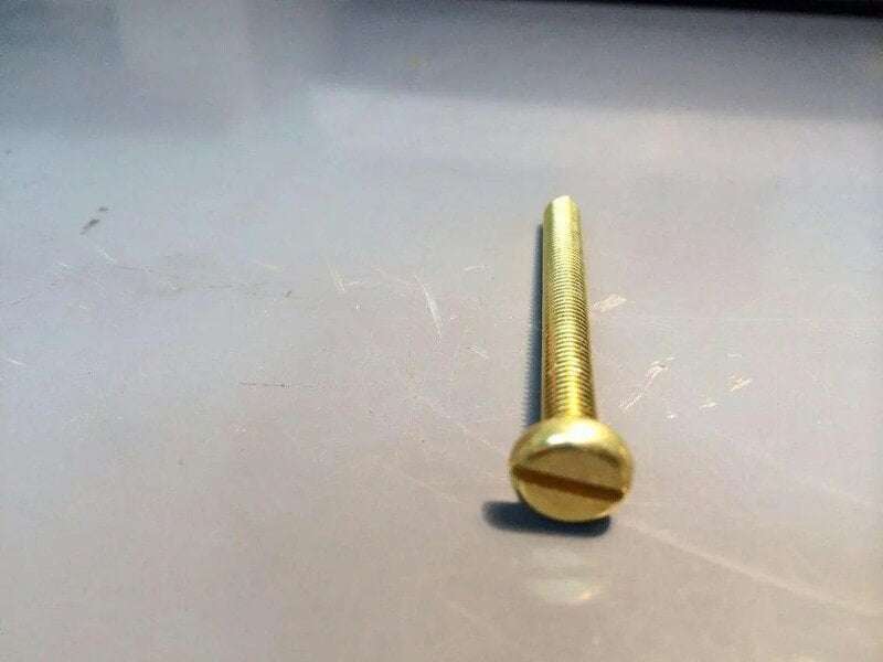 Fixaball M3.5 Machine Screws Slotted Cheese Brass DIN 84