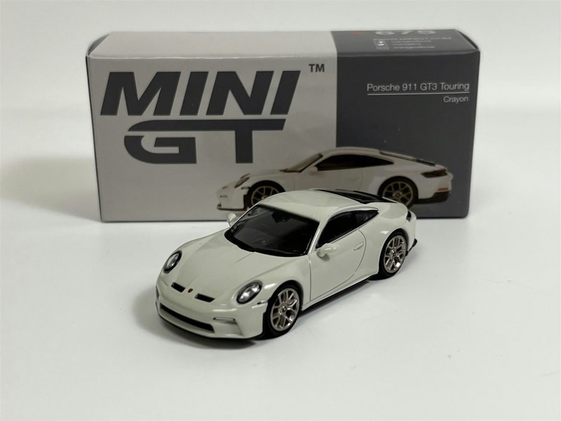 Mini GT Porsche 911 GT3 Touring Crayon White RHD 1:64 Mini GT MGT00675R