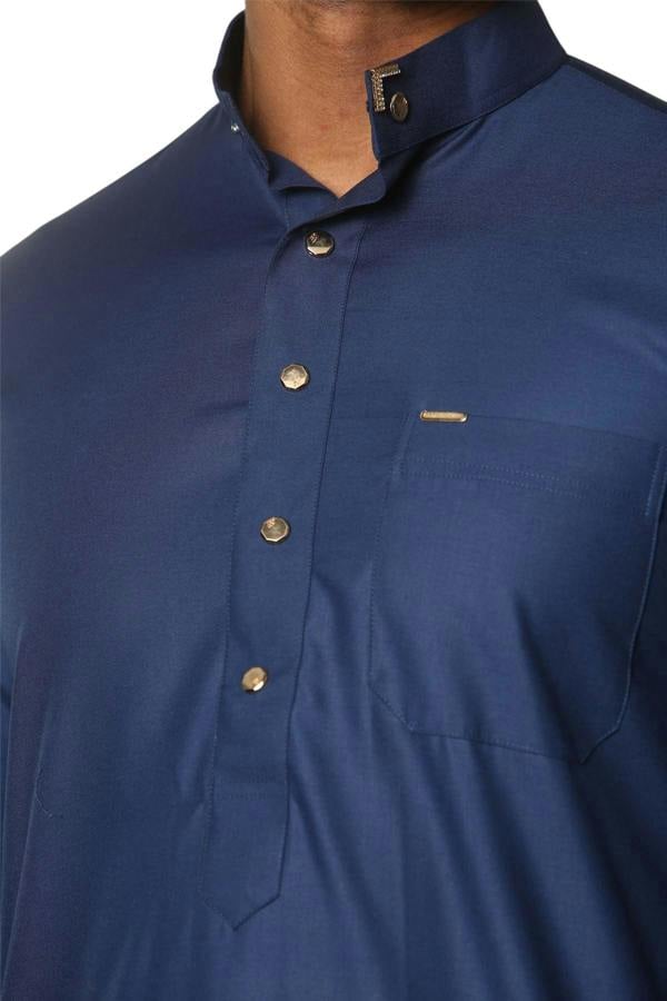 Infinity Leather Men's Thobe Arab Saudi Emirati Islamic Clothing Jubba Robe