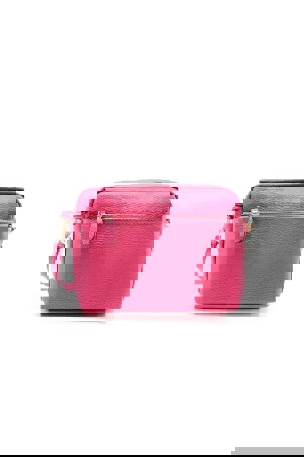 Pluspup Solid Color Crossbody Bag for Women with Adjustable Strap and Zipper