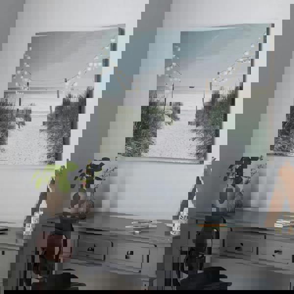 Art for the Home Shore Stroll LED Printed Canvas | White