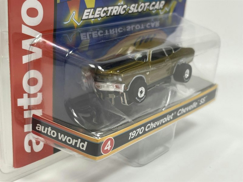 Auto World Slot Cars 1970 Chevrolet Chevelle SS Gold Thunderjet Ultra G HO Slot Car SC377-4