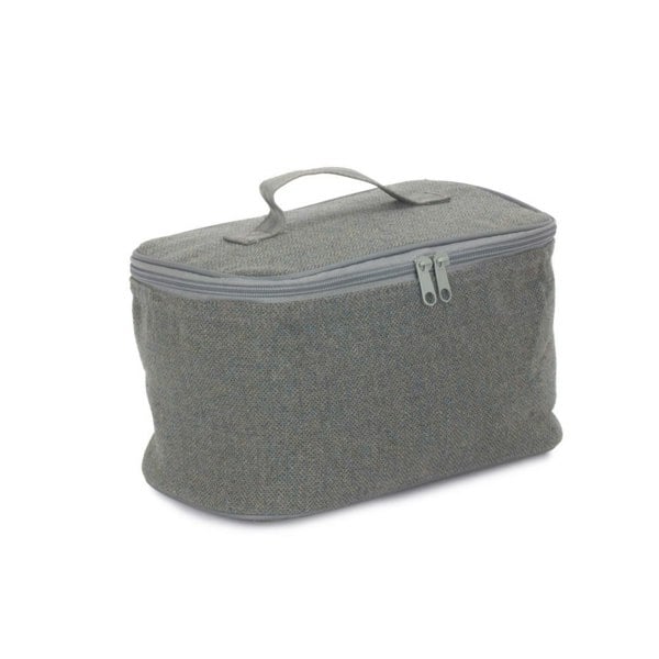 Grey Tweed Cooler Picnic Bag