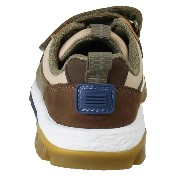 Clarks Boys Clarks Beige/Brown Dinosaur Trainers - Steggy2Track