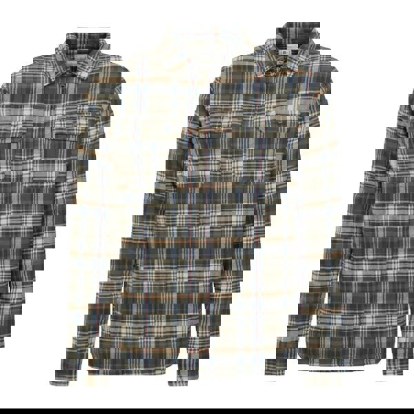 Mountain Warehouse Mens Stream II Flannel Lined Shirt - Dark Khaki