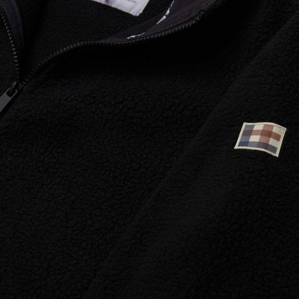 Aquascutum ACTIVE ONE COLOR SHERPA FW23 RF002 16 Black Sherpa Jacket Mens M