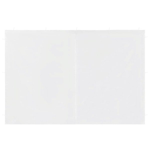 Berkfield Party Tent Sidewall 2 pcs with Zipper PE White