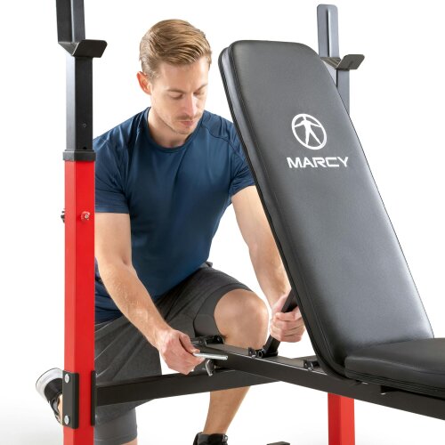 Marcy MWB5511 Folding Weight Bench With Adjustable Uprights & Backrest