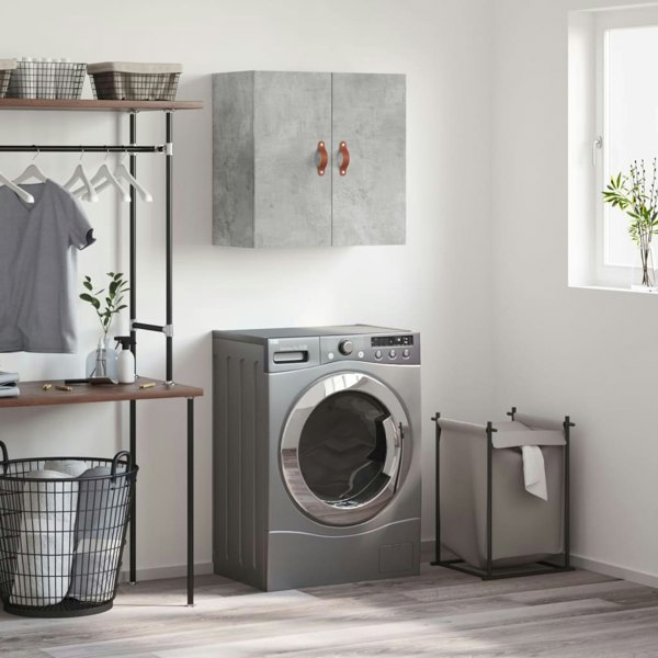 Berkfield Wall Cabinet Concrete Grey 60x31x60 cm Engineered Wood