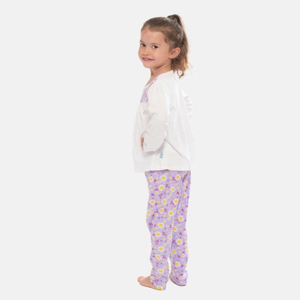 Luca and Rosa Dizzy Daisy Print Girls Interlock Pyjamas