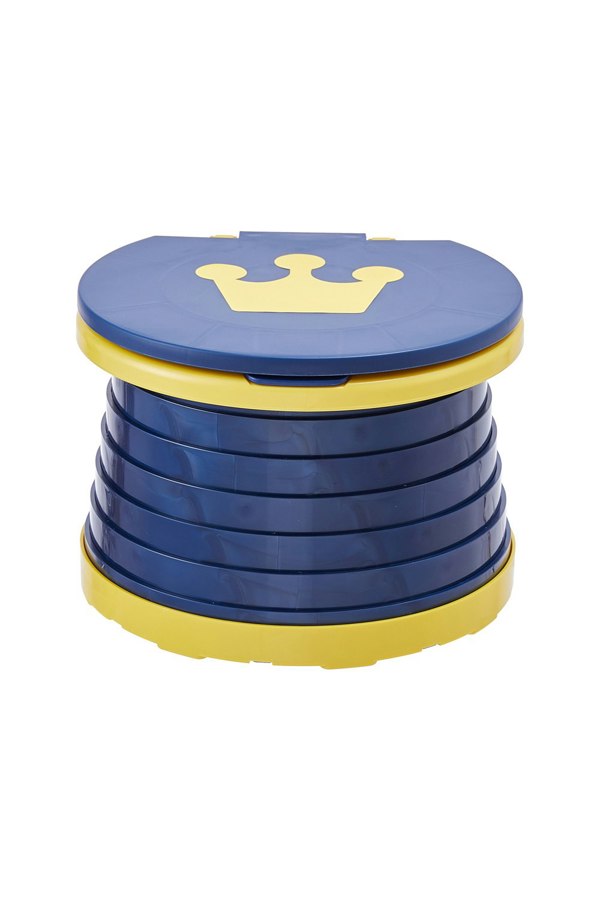 Living and Home Dark Blue Foldable Portable Toddler Potty Toilet: Safe, Sized, and Height-Appropriate