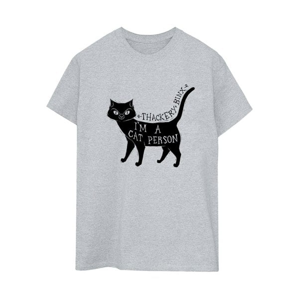 Disney Womens/Ladies Hocus Pocus A Cat Person Cotton Boyfriend T-Shirt - Sports Grey