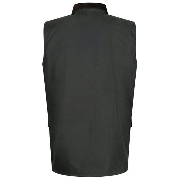 Regatta Professional Mens Waxed Body Warmer - Dark Khaki - 