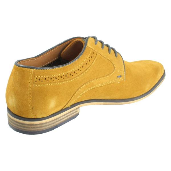 Front Mens Front Suede Leather Lace Up Smart Shoes Carter FR740