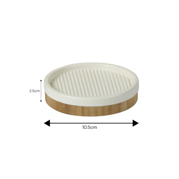 Showerdrape Bondi Cream Ceramic Bathroom Soap Dish
