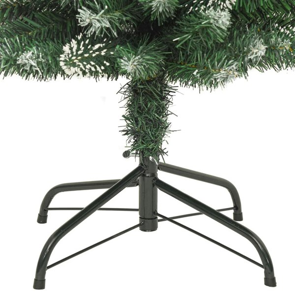 Berkfield Artificial Slim Christmas Tree with Stand 210 cm PVC