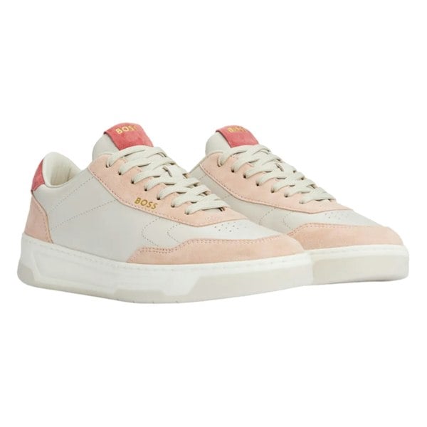 Boss Womens/Ladies Baltimore Leather Tennis Trainers - Natural