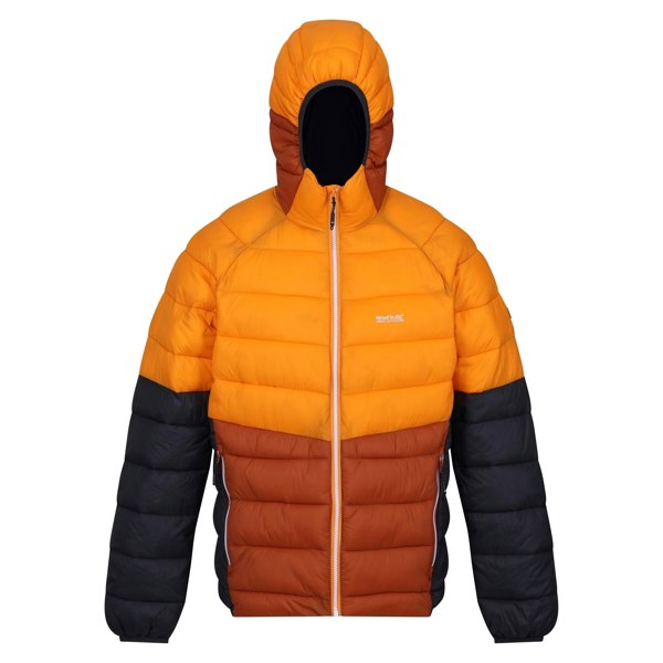 Regatta Men's Harrock II Baffled Padded Jacket - Orange Pepper/Burnt Copper