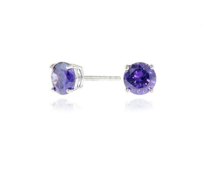 Cachet London Lana 6mm Violet Earrings