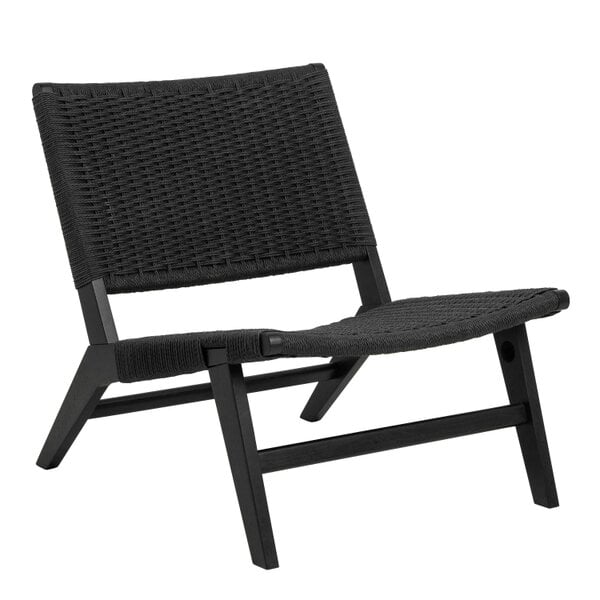 Wyld Haus Wigletree Black Wood Lounge Accent Chair