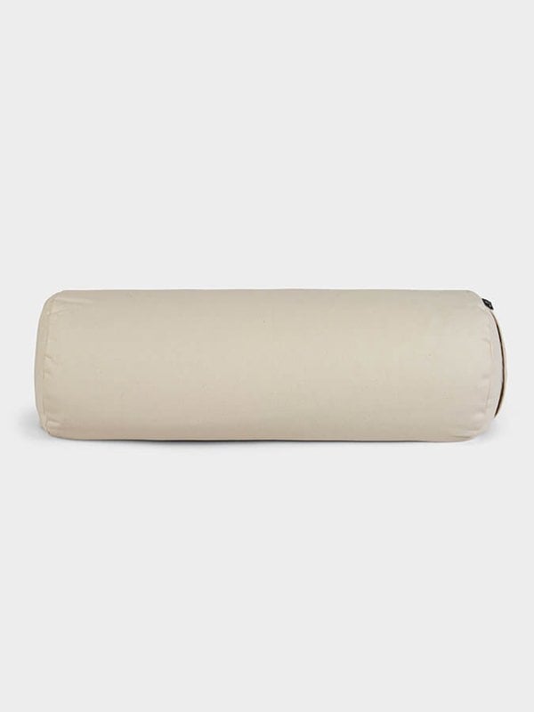 Yoga Studio Organic Buckwheat Meditation Bolster Cushion - Ecru