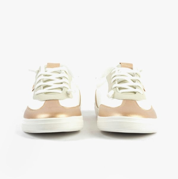 Rocket Dog ZAP Womens Trainers Gold/White