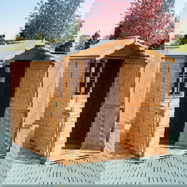 Shire Casita + Verandah 7x9 12mm interlock Clad wooden Shed - Best Shed