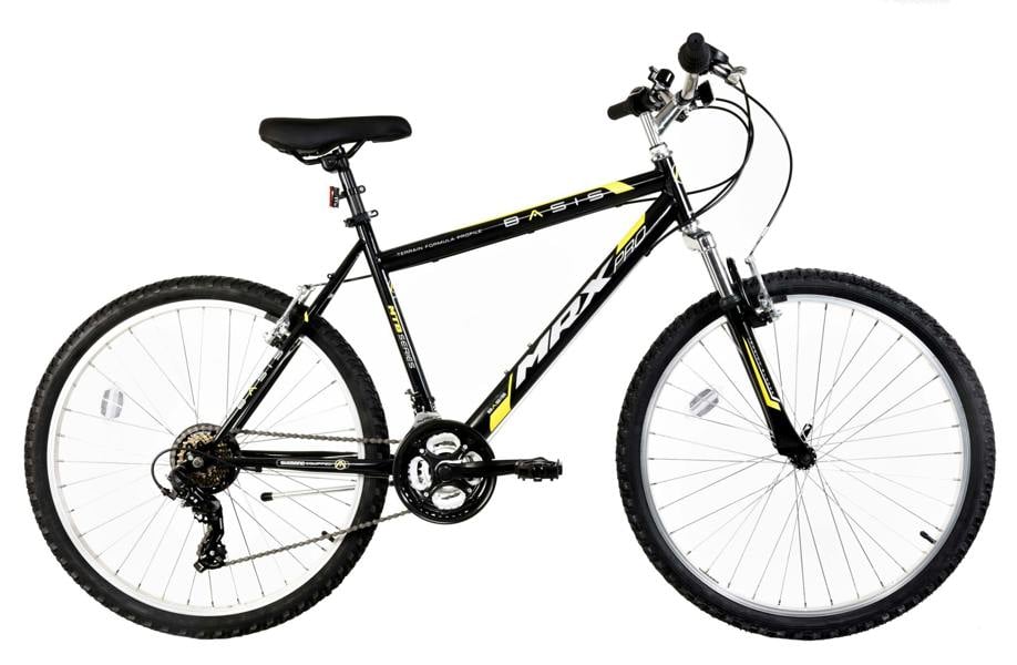 Basis Bikes Basis MRX Pro Hardtail Mountain Bike, 26" Wheel - Black/Yellow