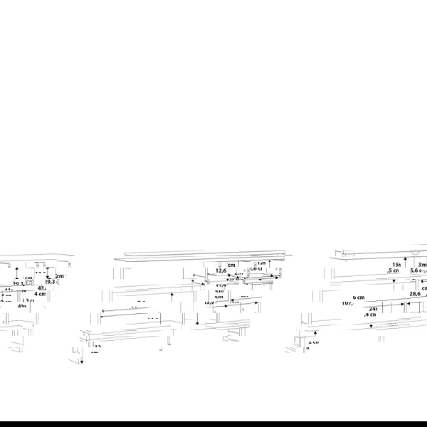 Furniture To Go Klara TV Unit with 1 Drawer 2 Flip Doors in Grey and Oak